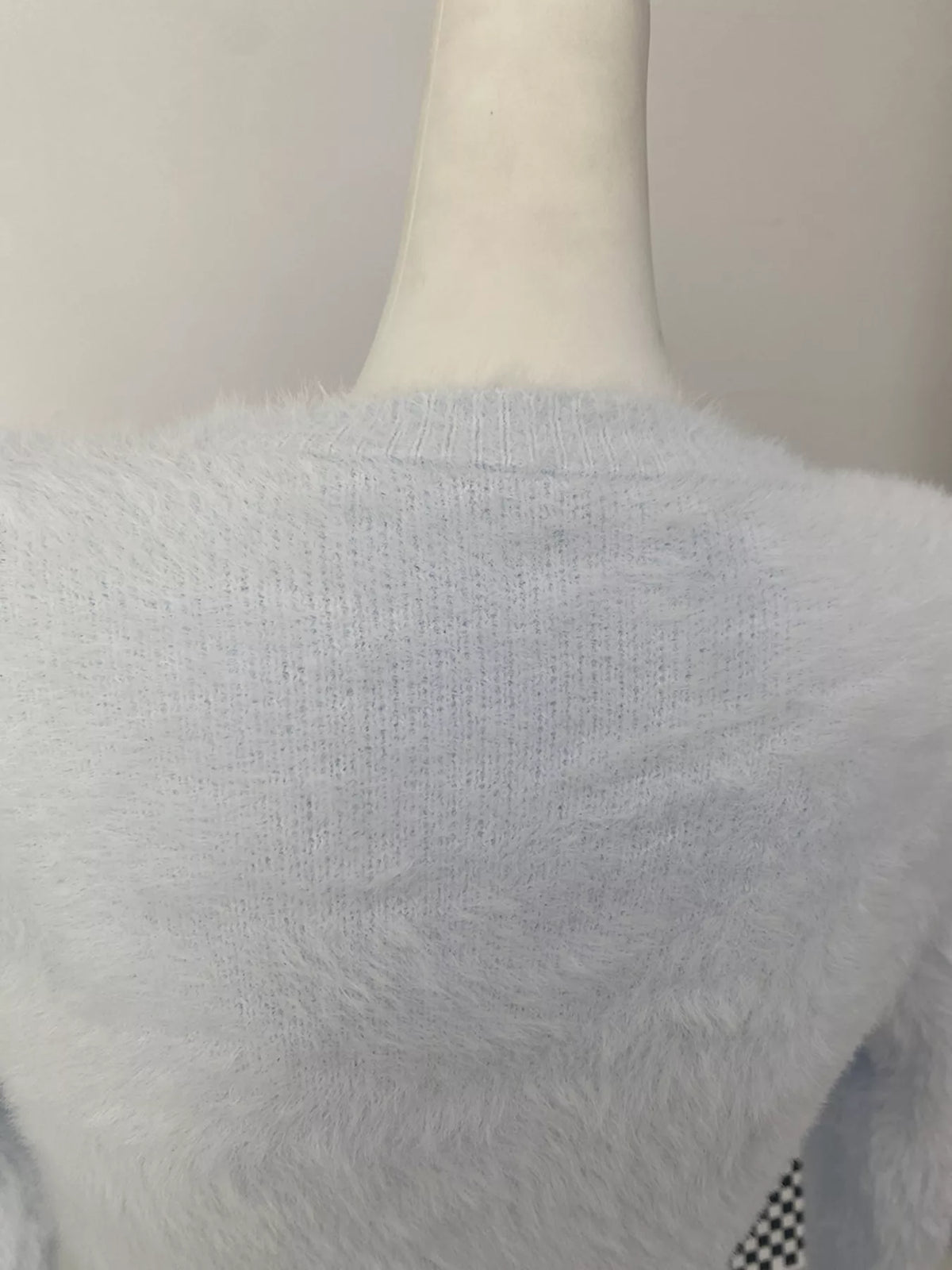Soft Fuzzy Button-Down Cropped Cardigan, view 19