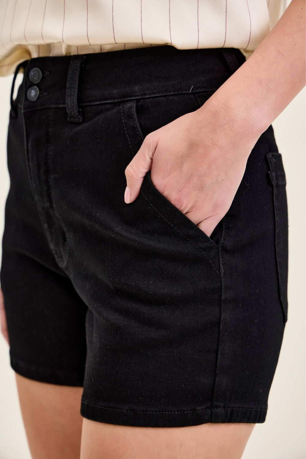 Judy Blue High-Waisted Trouser Shorts - Lilixa.store