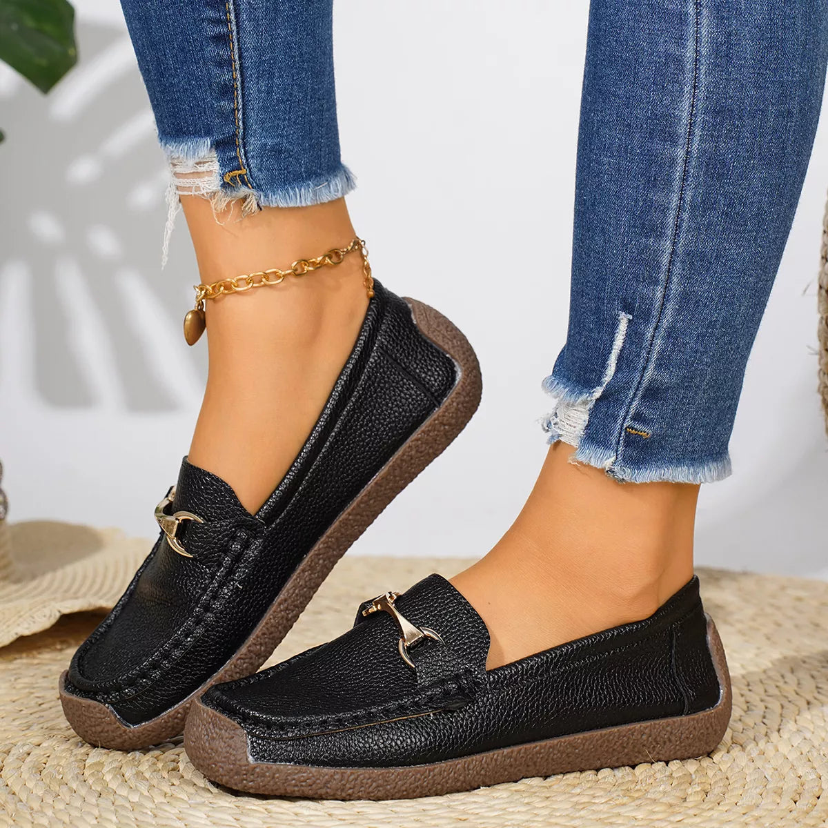 Round Toe Slip-Ons - Lilixa.store