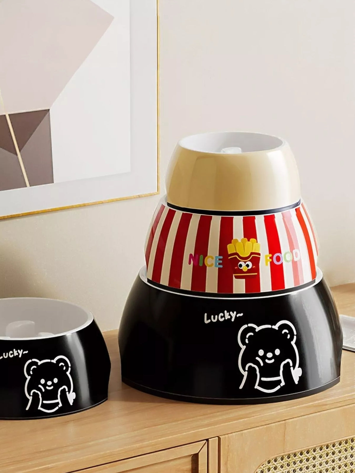 Cute Cartoon Pattern Pet Bowl - Lilixa.store