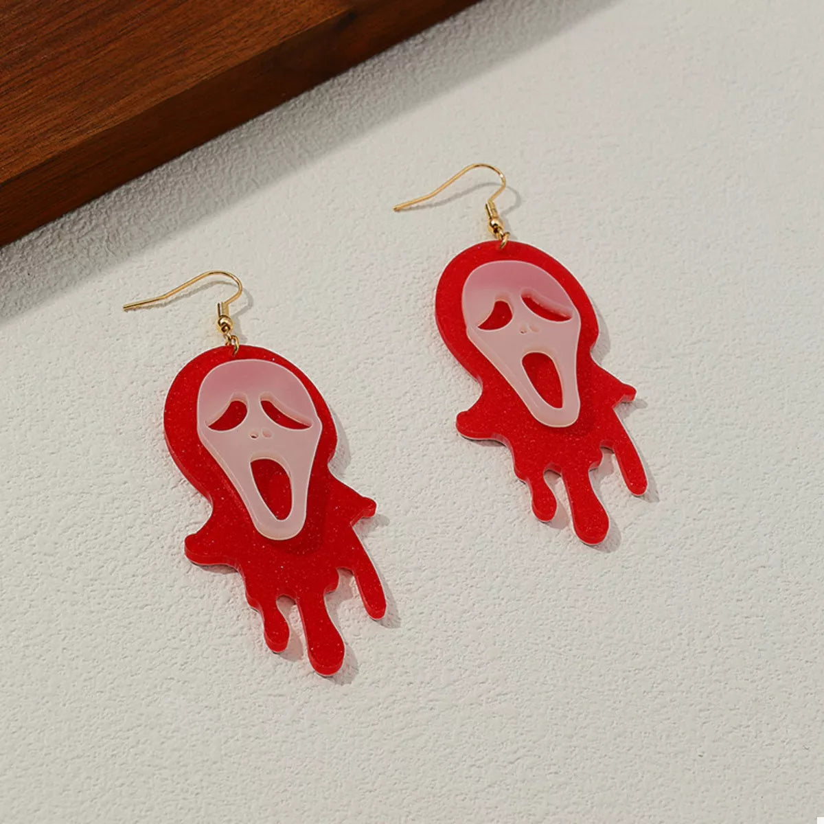 Halloween Ghost Scream Dangle Earrings - Lilixa.store