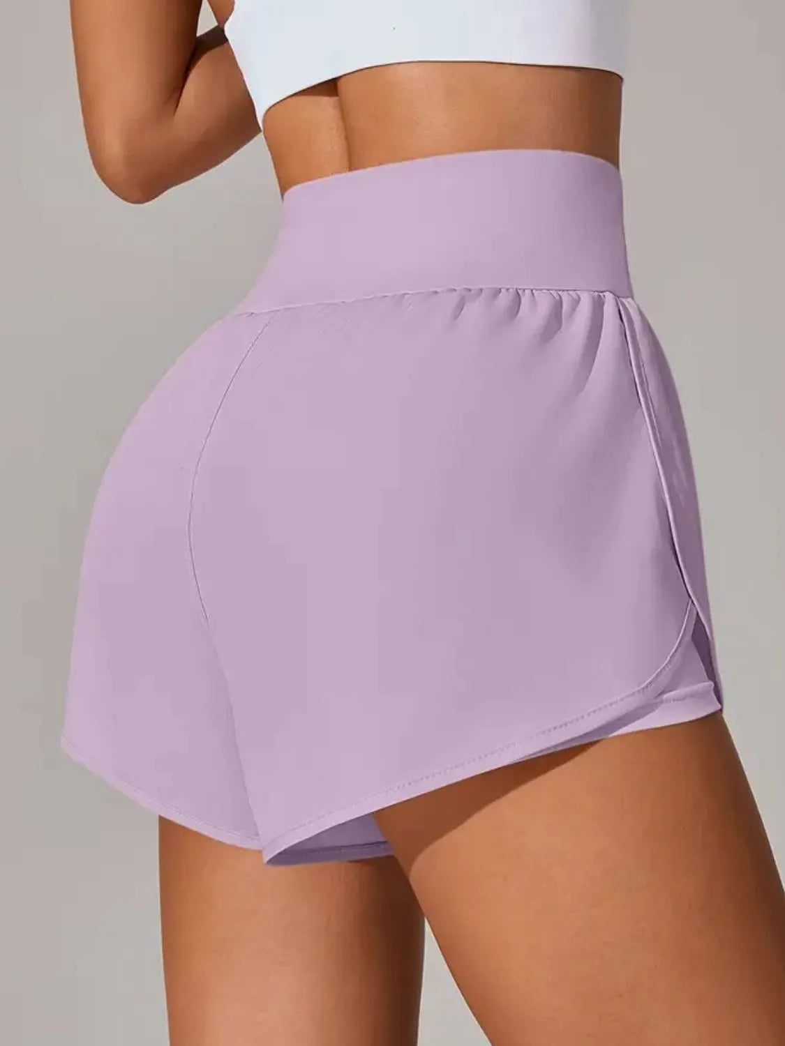 Pocketed High Waist Active Shorts - Lilixa.store