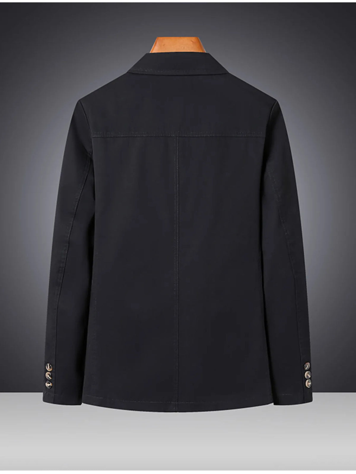 Men's Plus Size Lapel Collar Long Sleeve Blazer - Lilixa.store