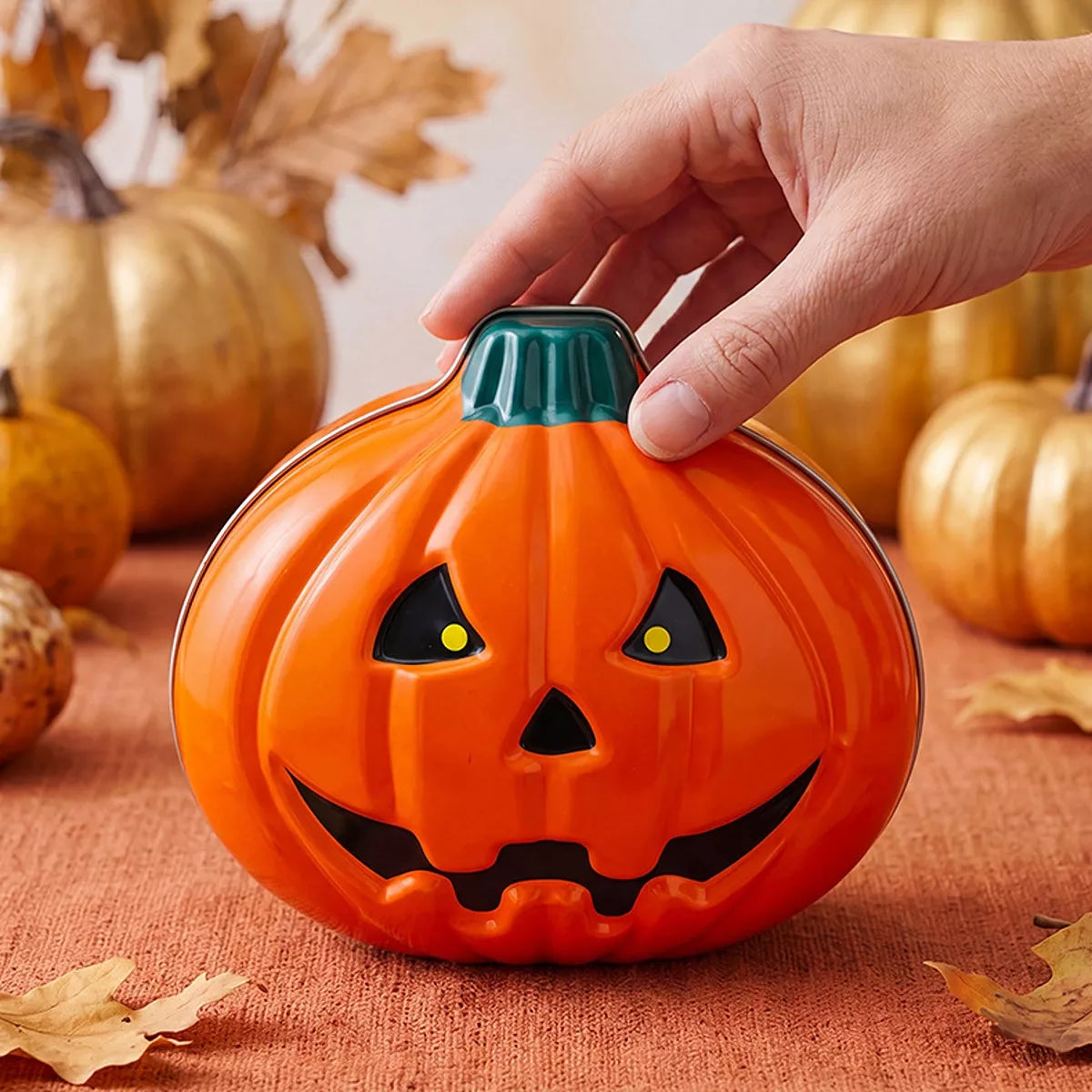 Decorative Pumpkin-Shaped Halloween Storage Box - Lilixa.store