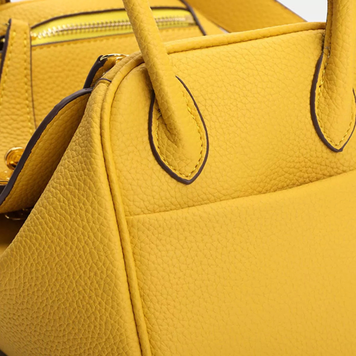 Textured PU Leather Handbag