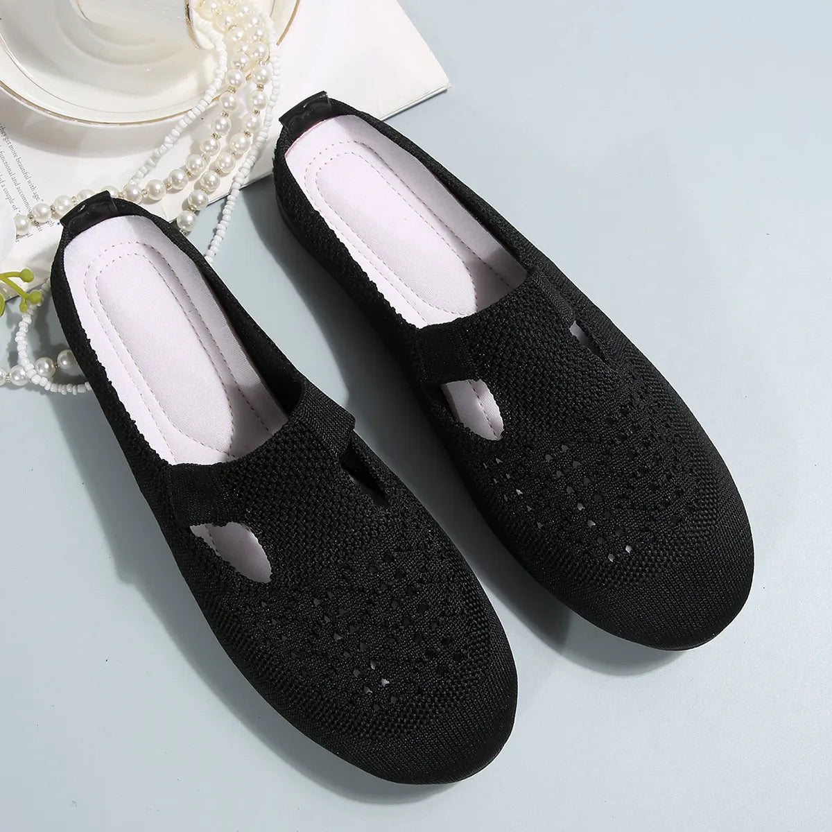 Round Toe Flat Slip-Ons, view 7