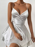 Tie Back Layered Cami Dress - Lilixa.store