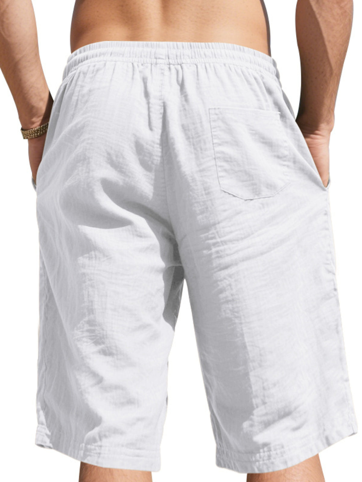 Men's Full Size Casual Drawstring Shorts Plus Size