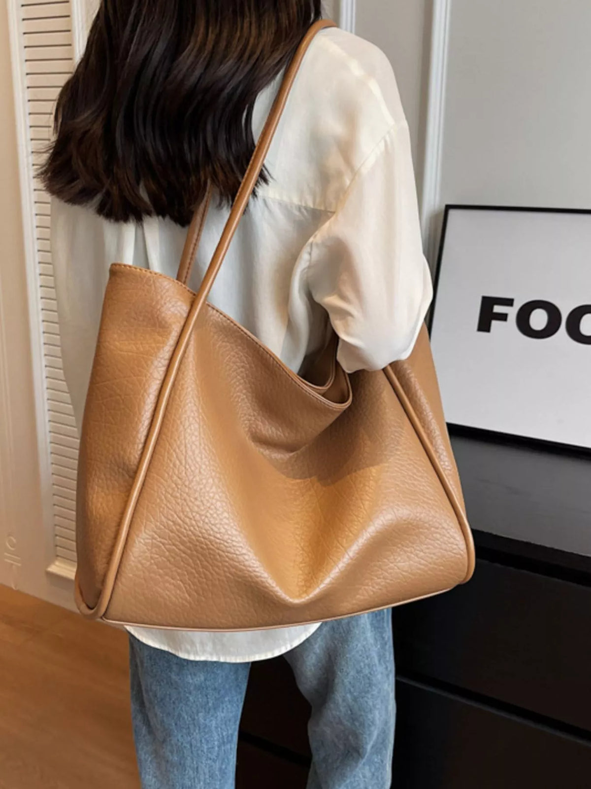 PU Leather Tote Bag