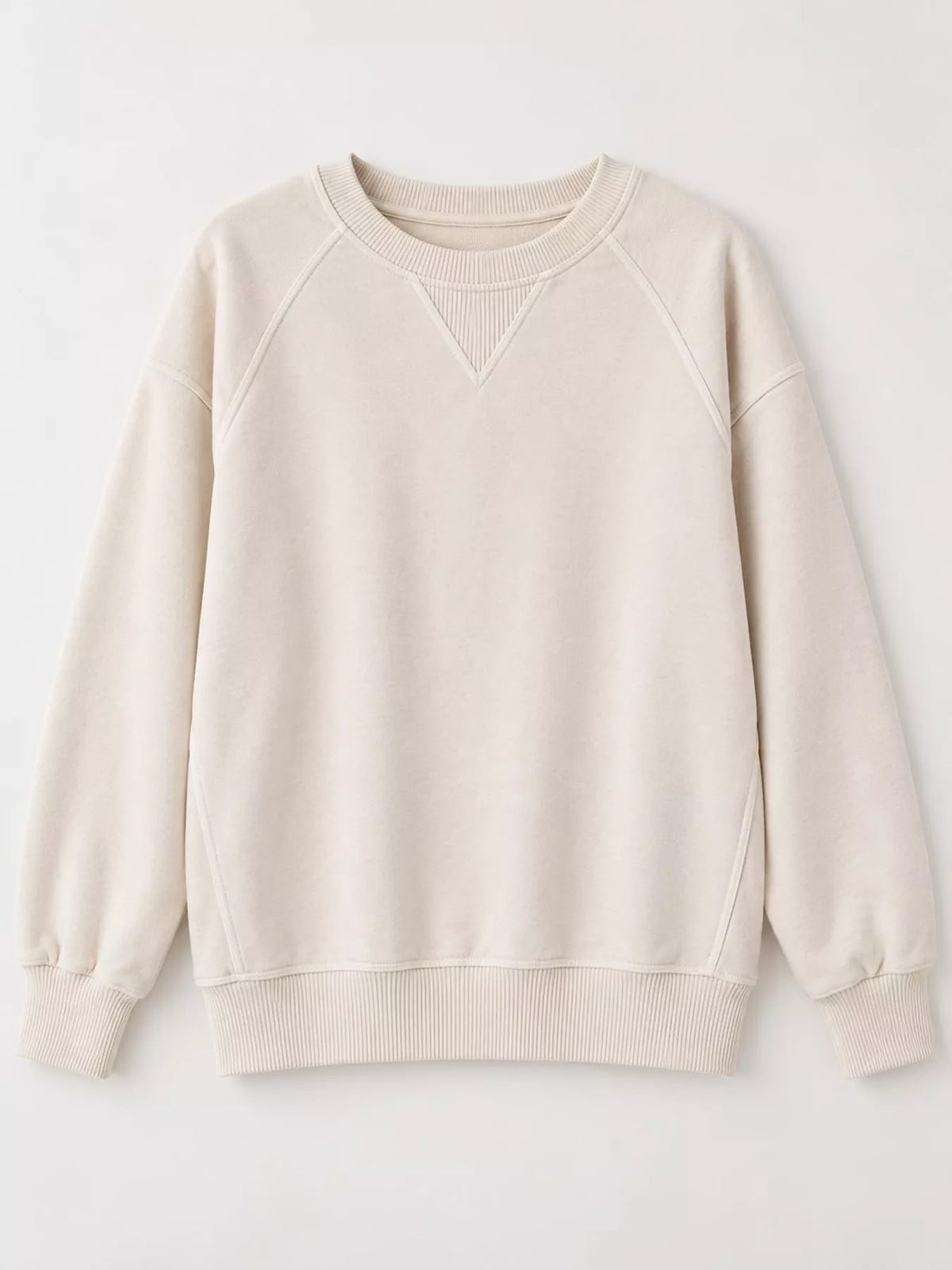 Crew Neck Raglan Sleeve Sweatshirt, view 17