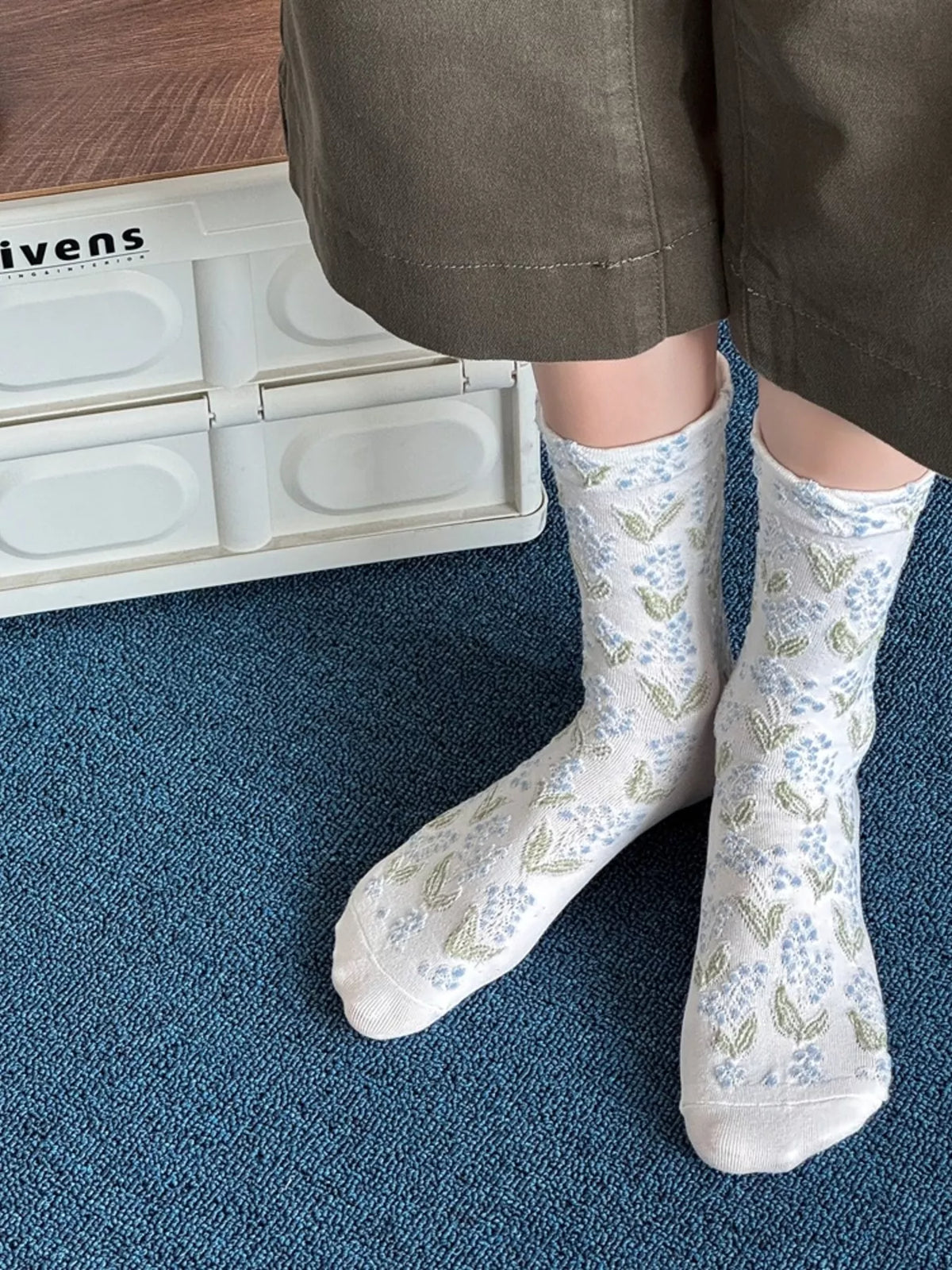 Vintage Textured Crew Socks - Lilixa.store