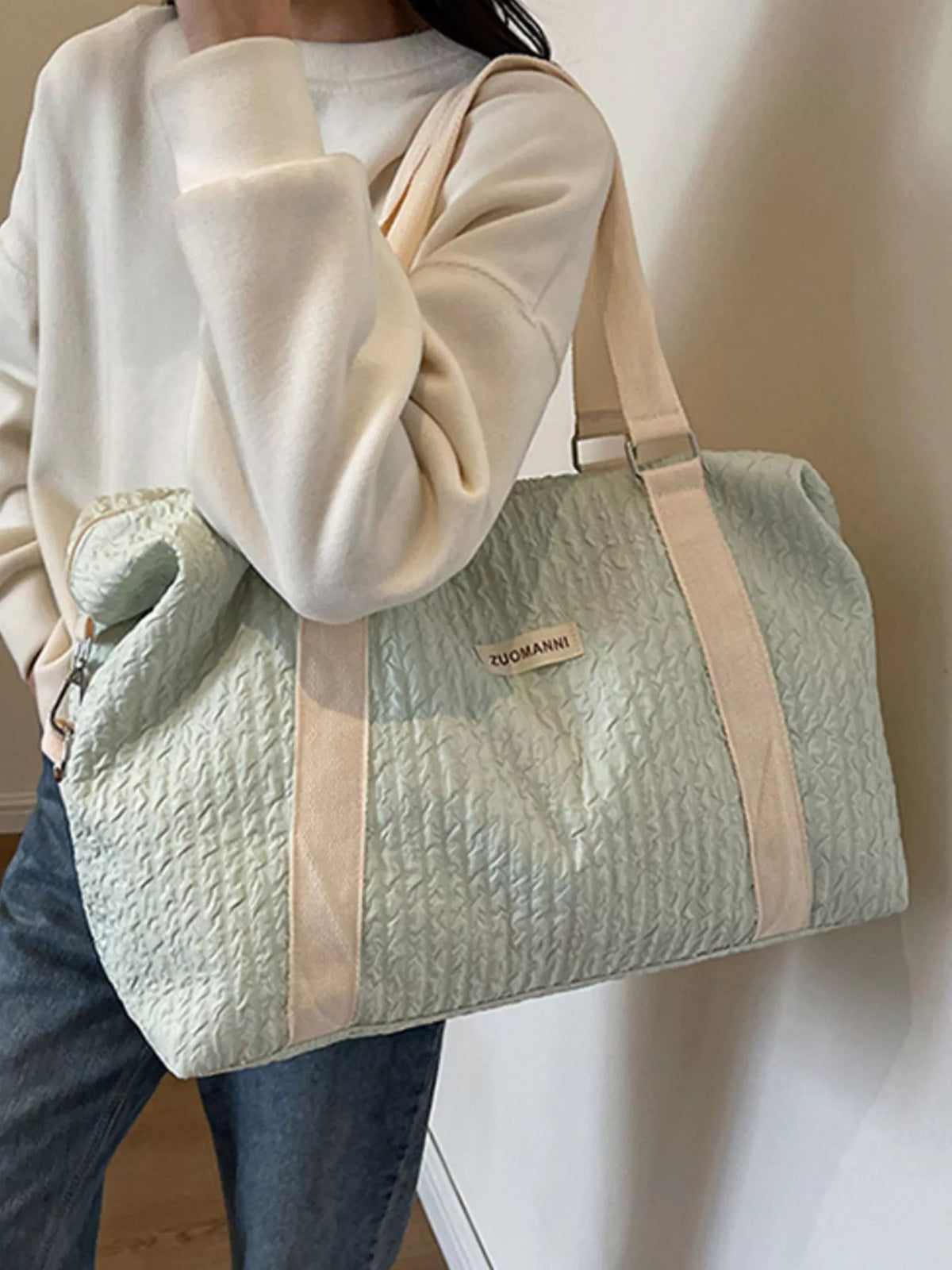 Texture Travel Bag with Adjustable Strap - Lilixa.store