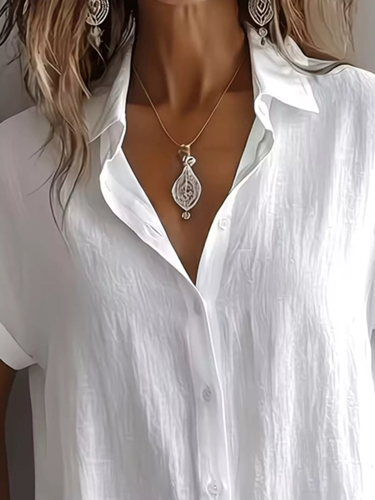 Button-Down Short Sleeve Shirt, view 3