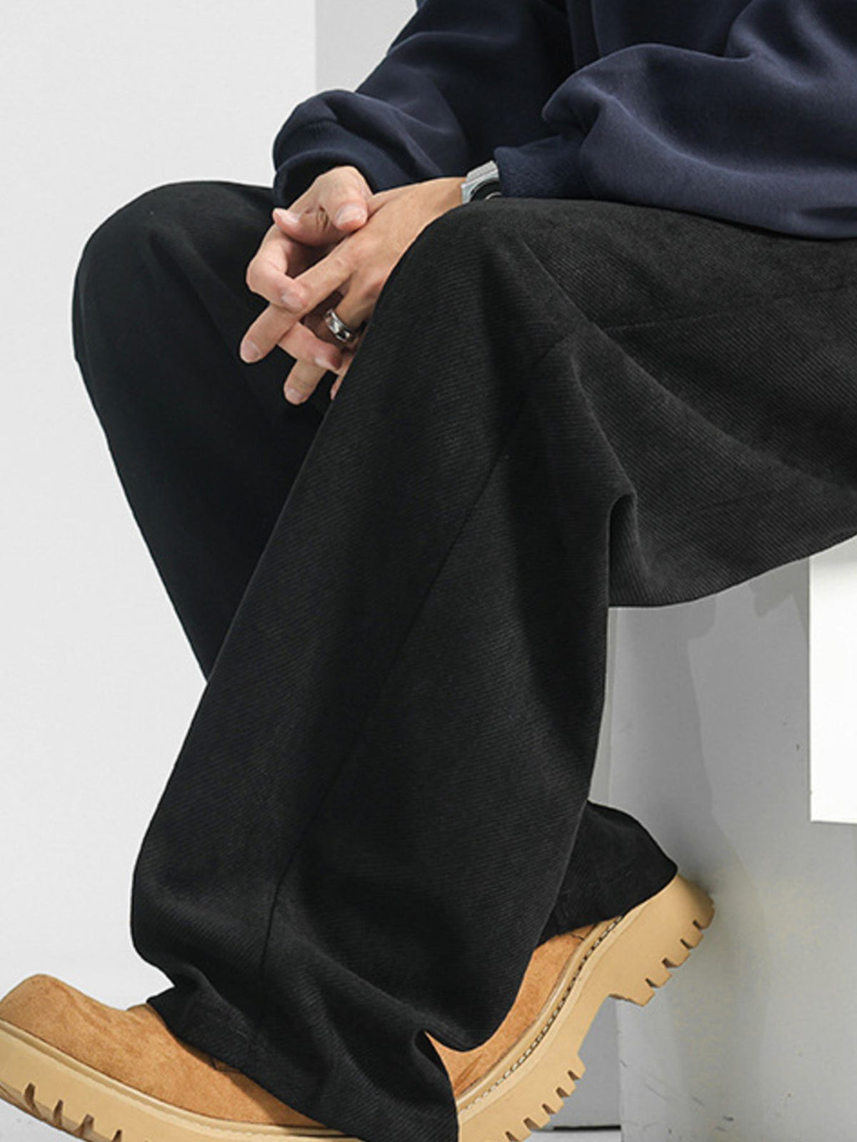 Men's Plus Size Loose Fit Pants, view 4