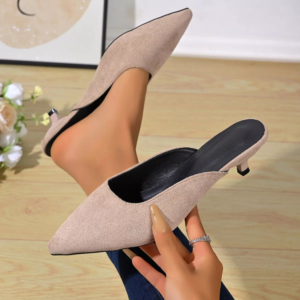 Point Toe Kitten Heels Pumps - Lilixa.store