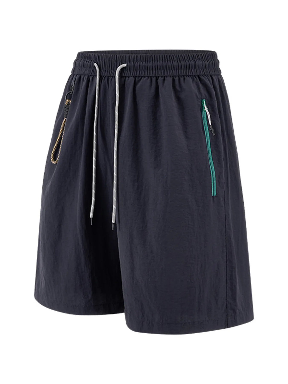 Men's Lightweight Drawstring Shorts with Zipper Pockets, view 4