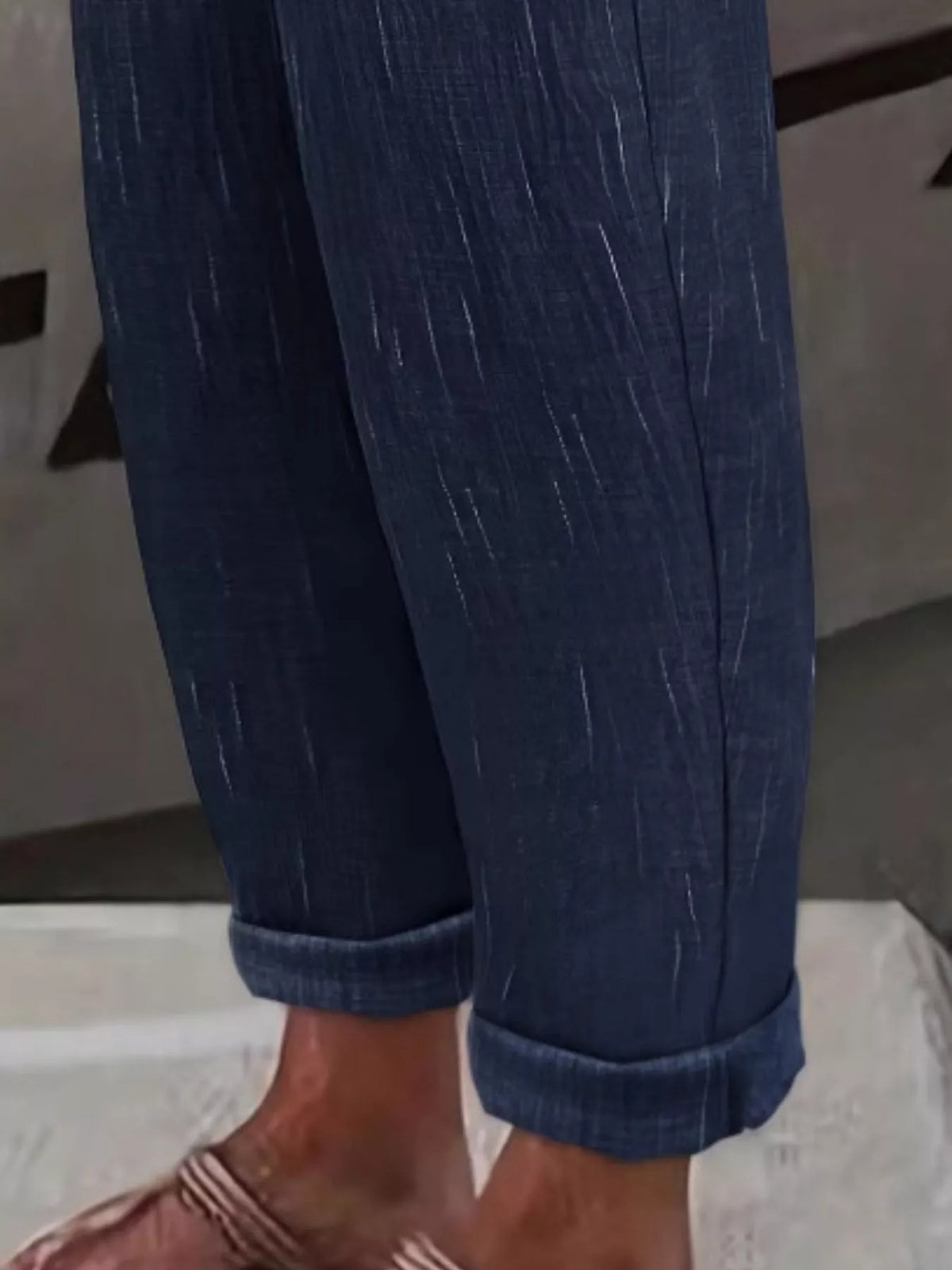 Loose Fit Cropped Pants, view 6