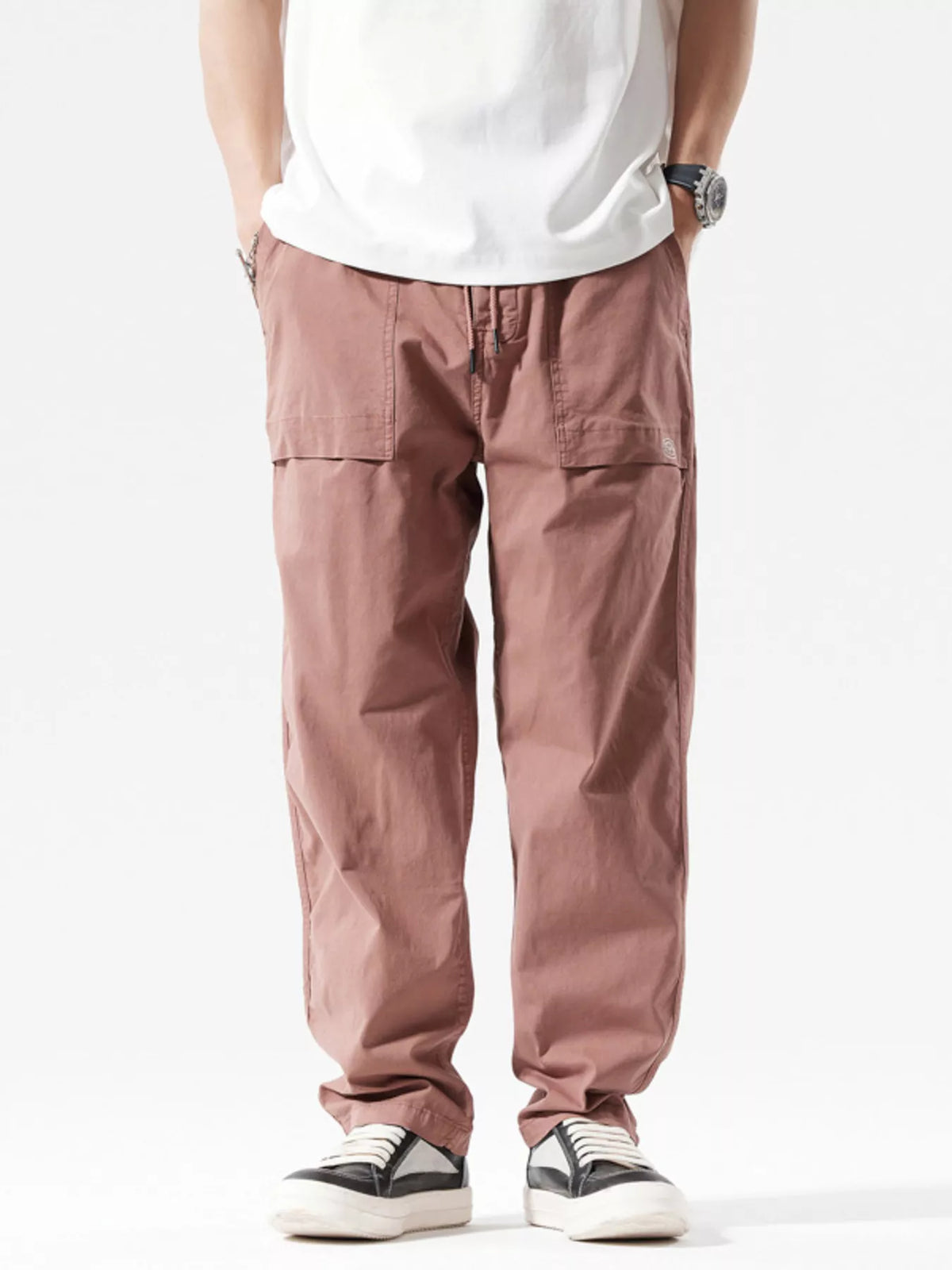 Men's Full Size Casual Cargo Pants with Multiple Pockets Plus Size - Lilixa.store