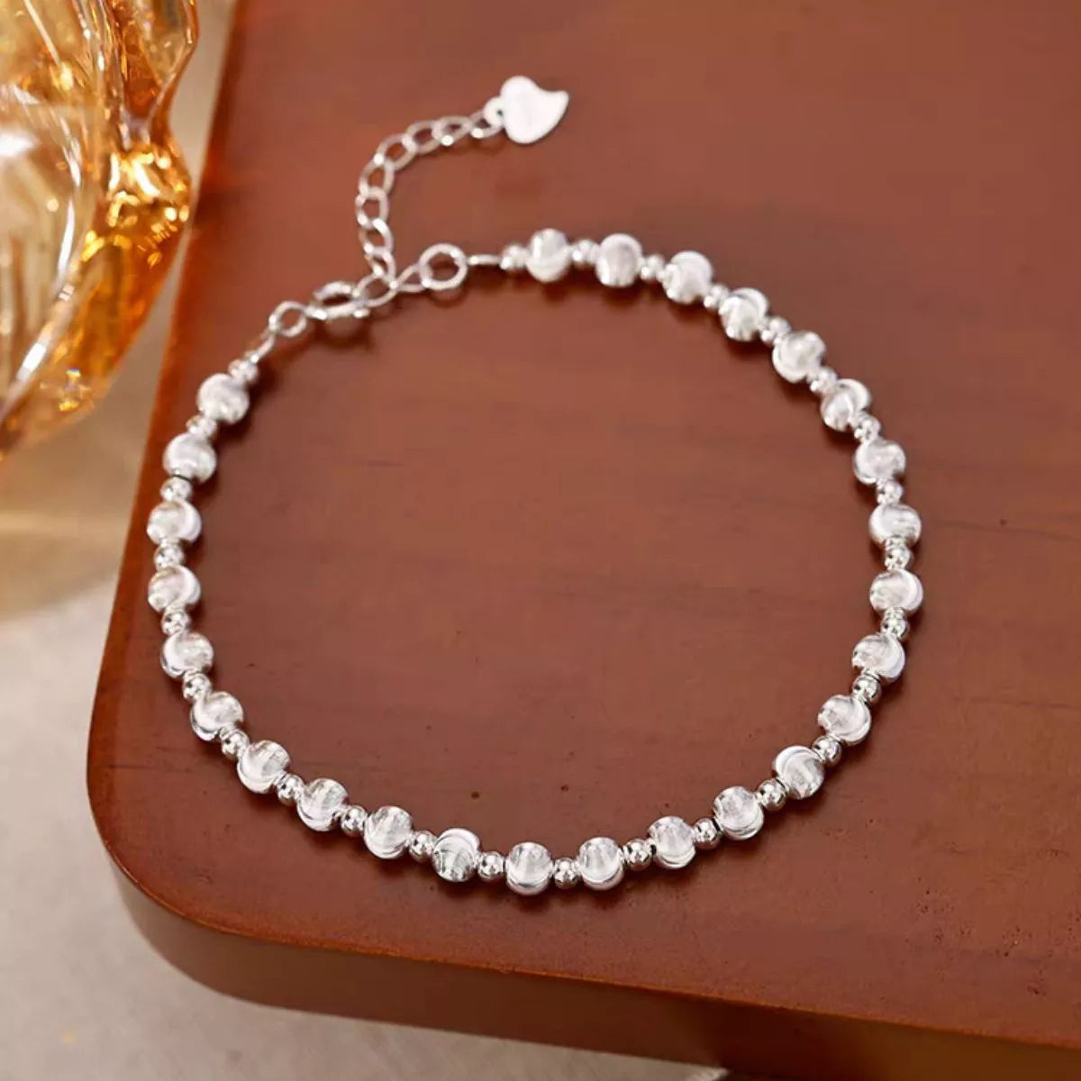 925 Sterling Silver Beaded Bracelet - Lilixa.store