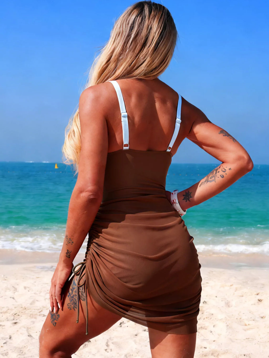 Color Block Cutout One-Piece Swimsuit - Lilixa.store