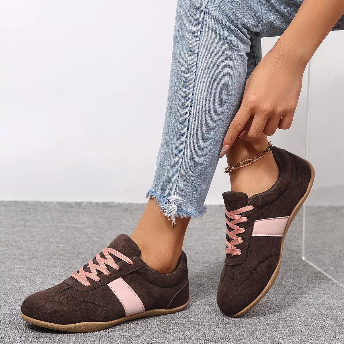 Round Toe Flats Sneakers - Lilixa.store