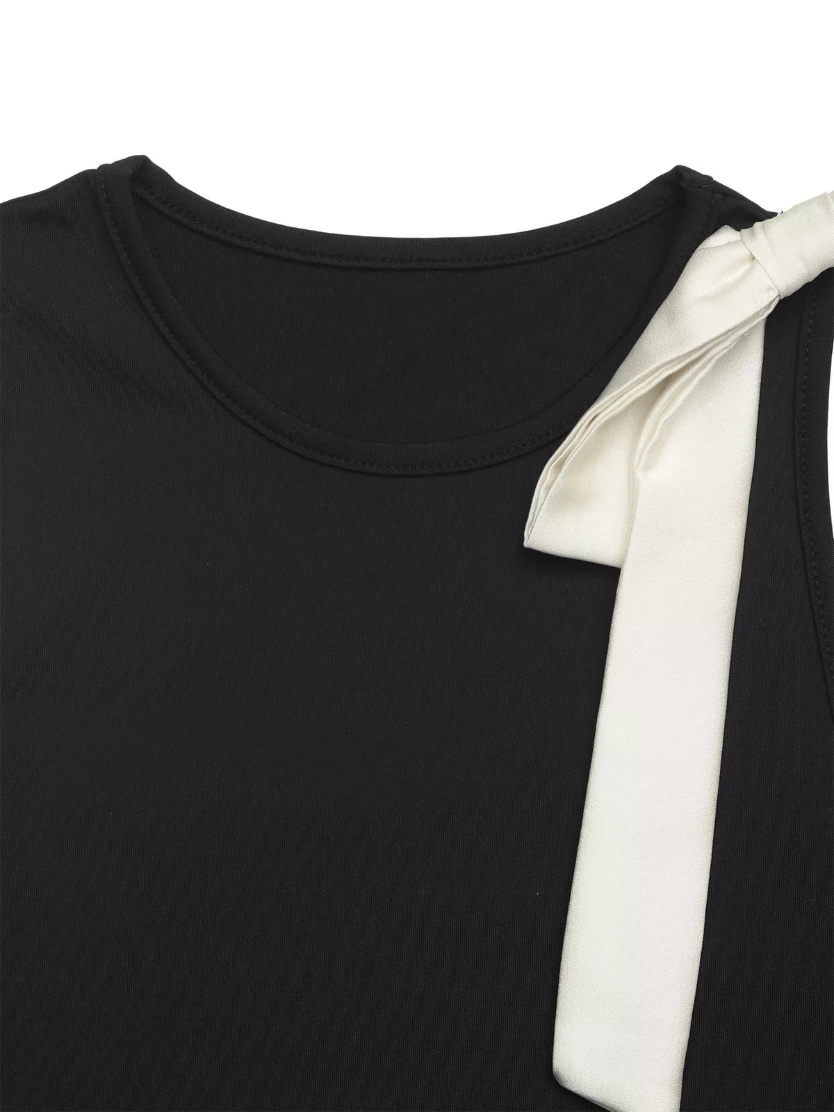 Bow Detail Sleeveless Bodysuit - Lilixa.store