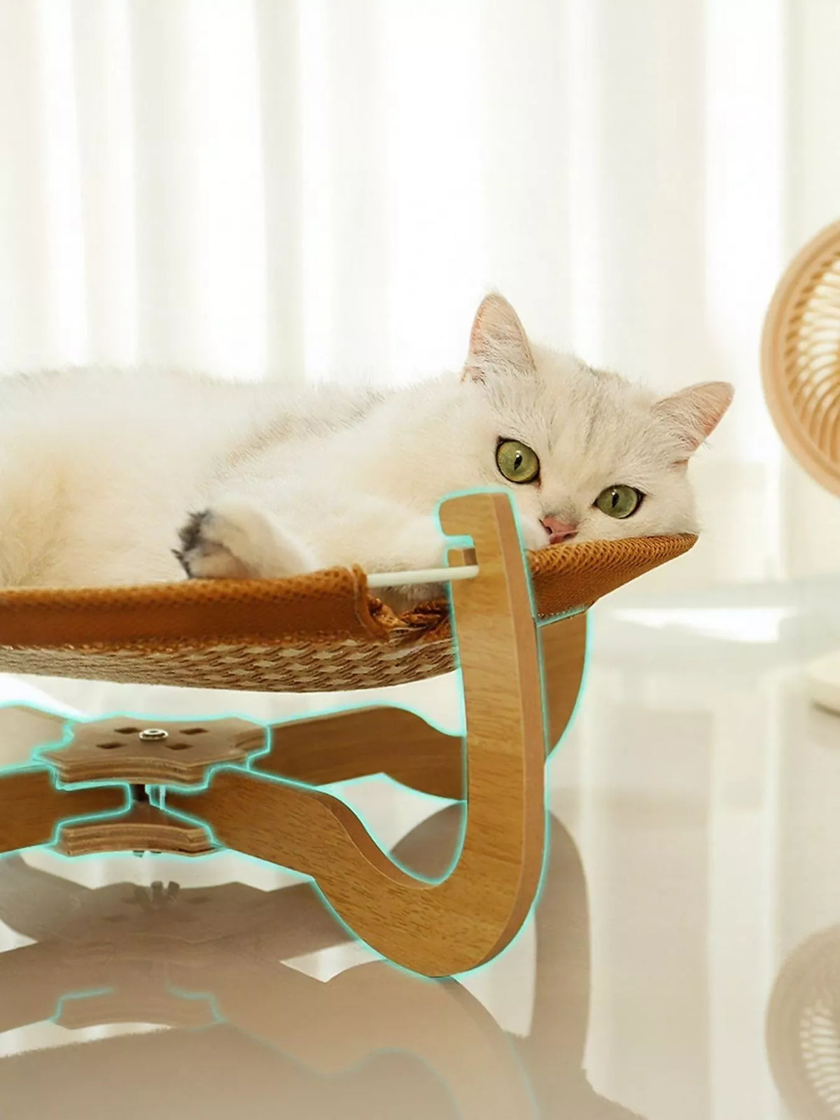 Round Woven Elevated Pet Bed - Lilixa.store