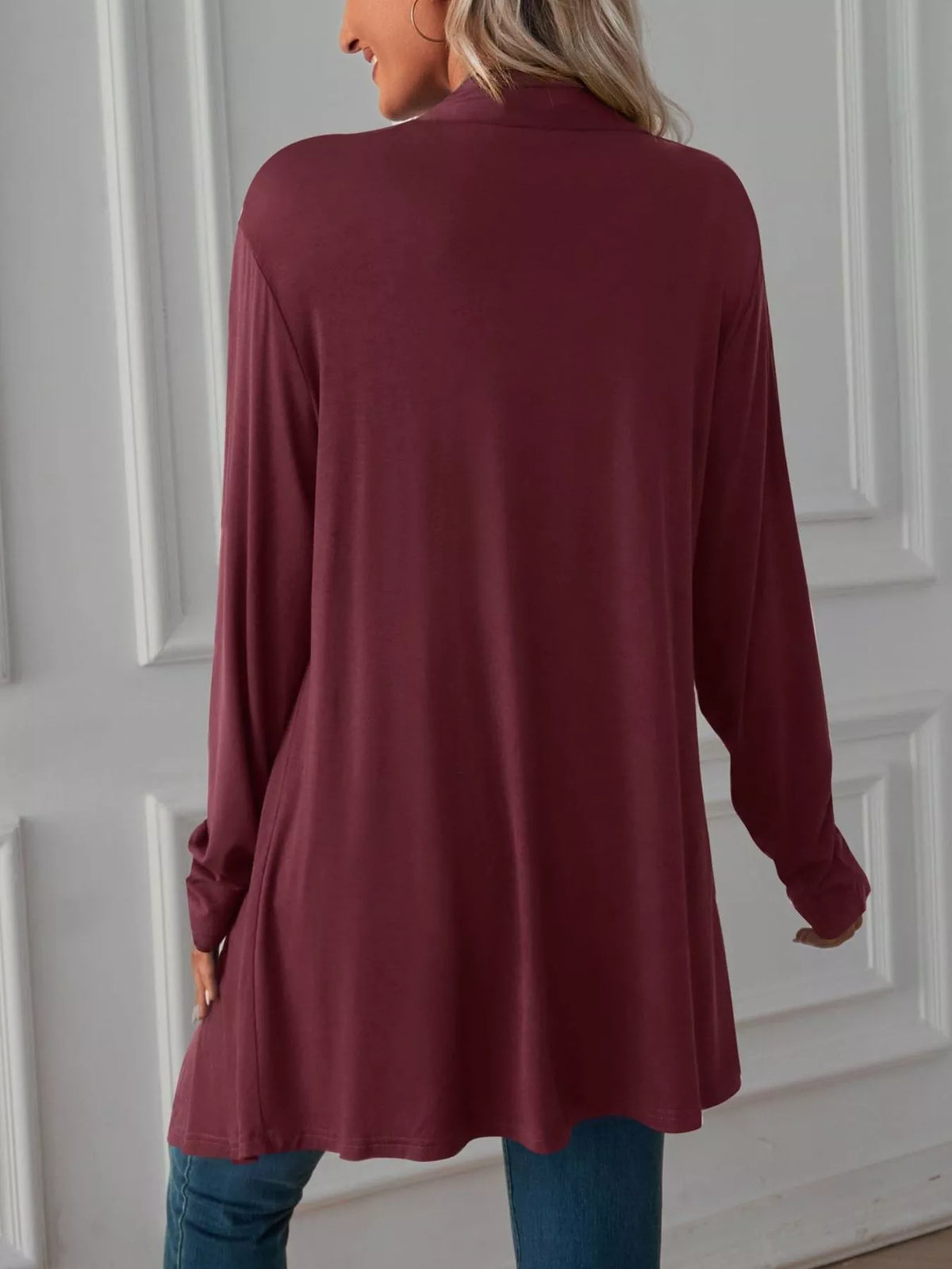 Lightweight Open Front Cardigan - Lilixa.store