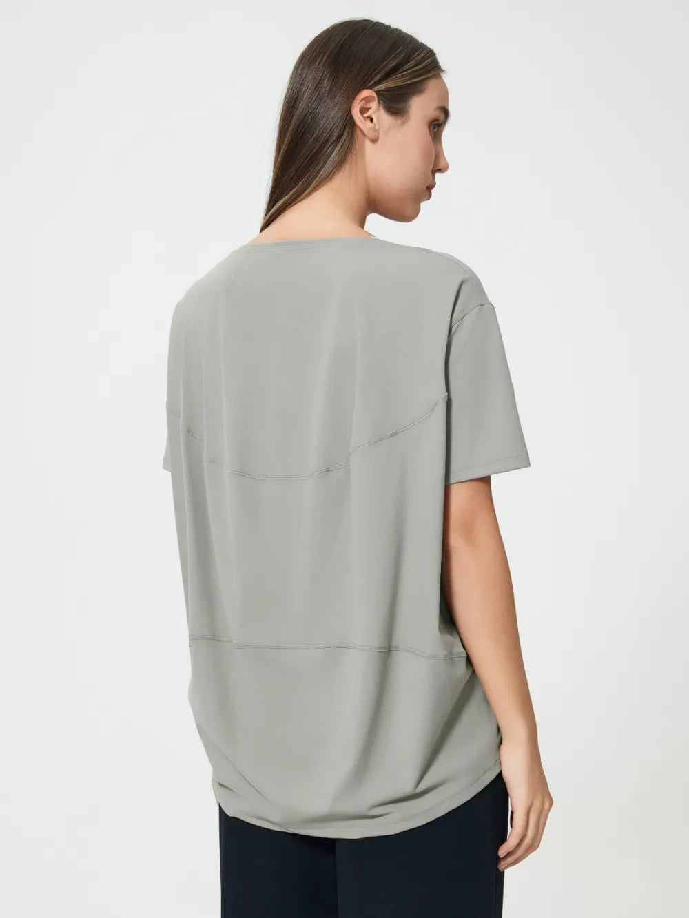 Millennia Round Neck Short Sleeve Active T-Shirt - Lilixa.store