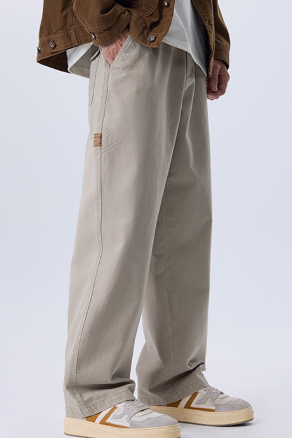 Men's Plus Size Wide Leg Pants, view 5
