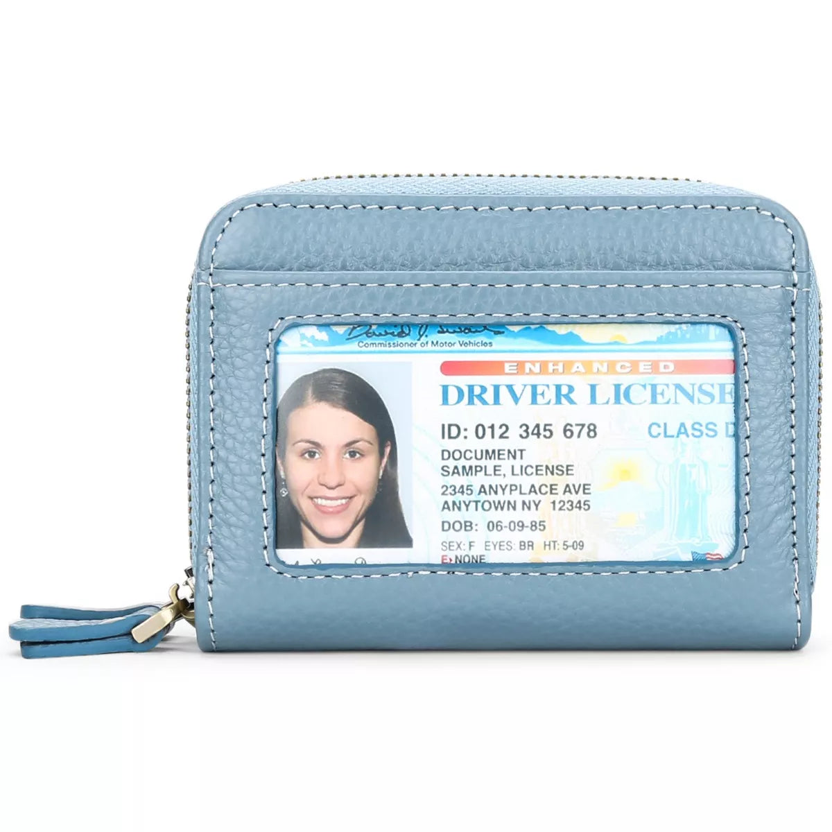 Leather Card Case with ID Window - Lilixa.store