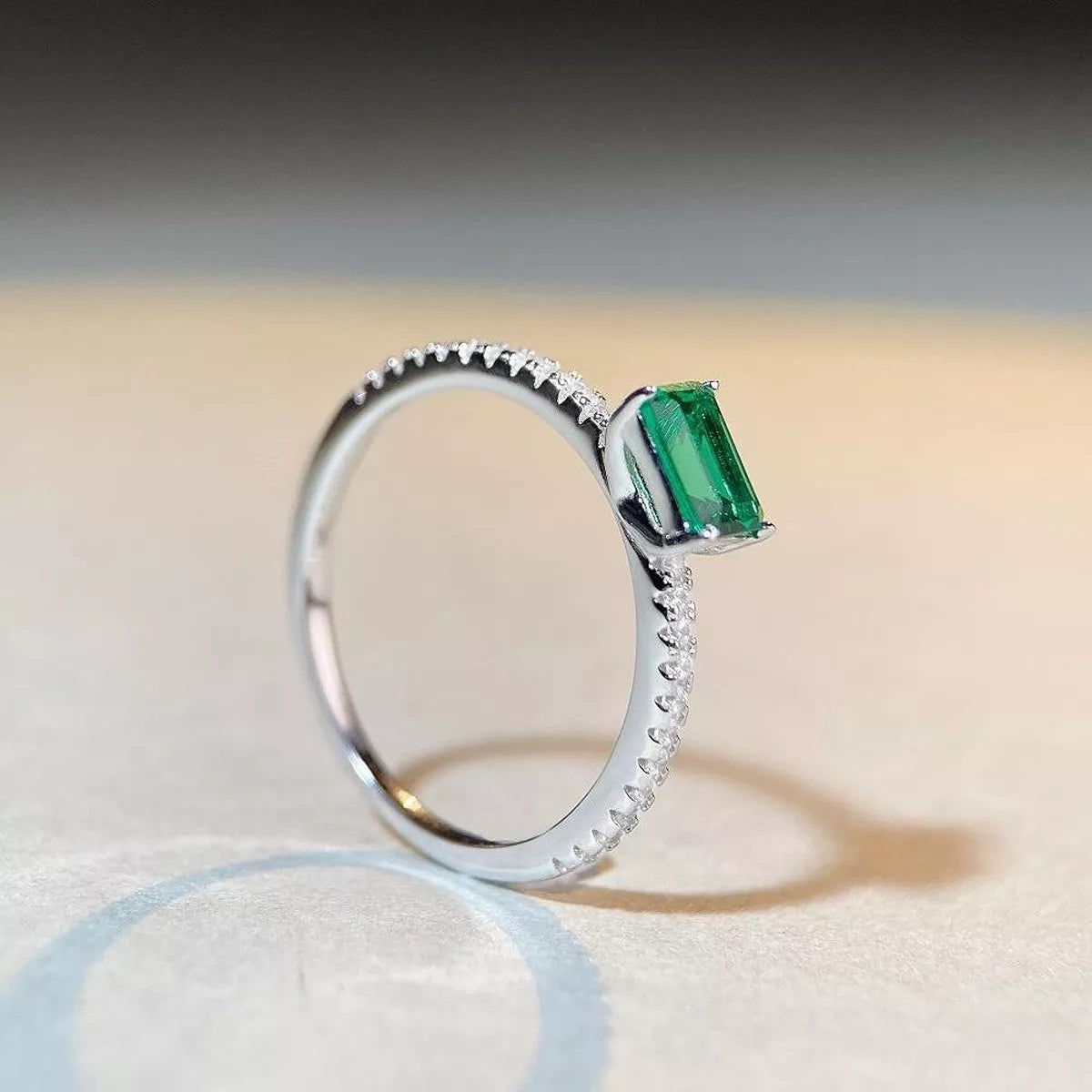 925 Sterling Silver Zircon Geometric Ring - Lilixa.store