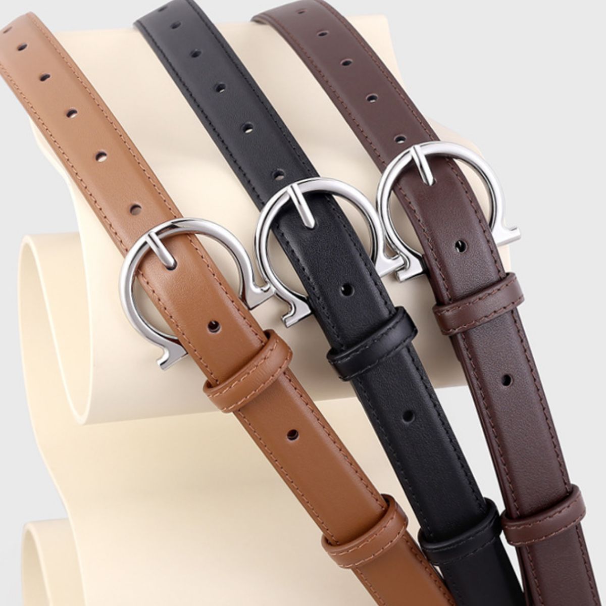 Buckle Leather Belt - Lilixa.store