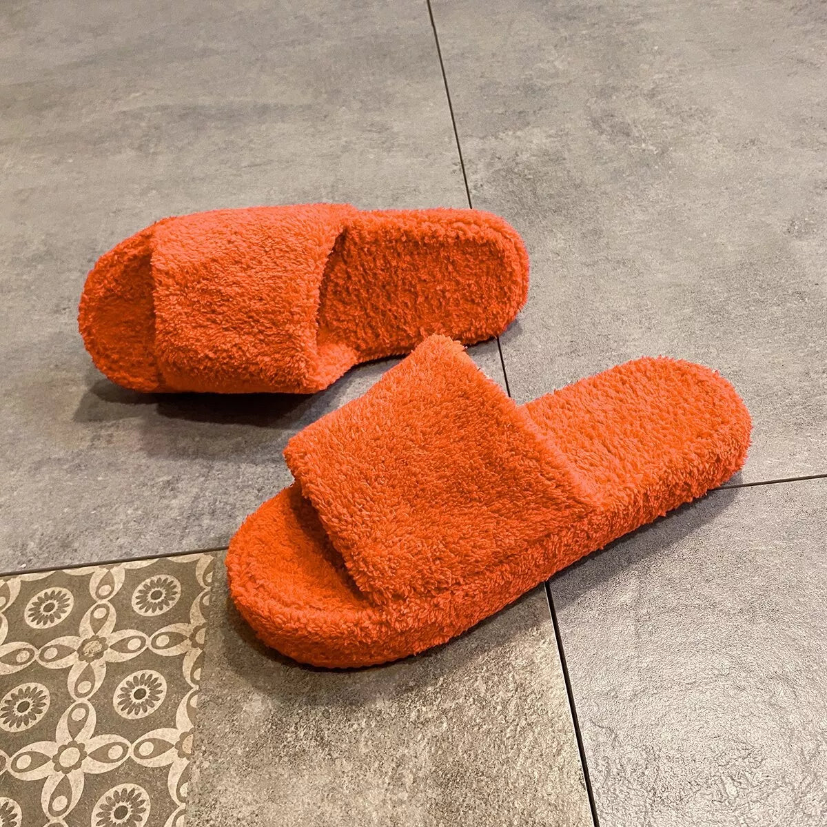 Open Toe Platform Slippers - Lilixa.store