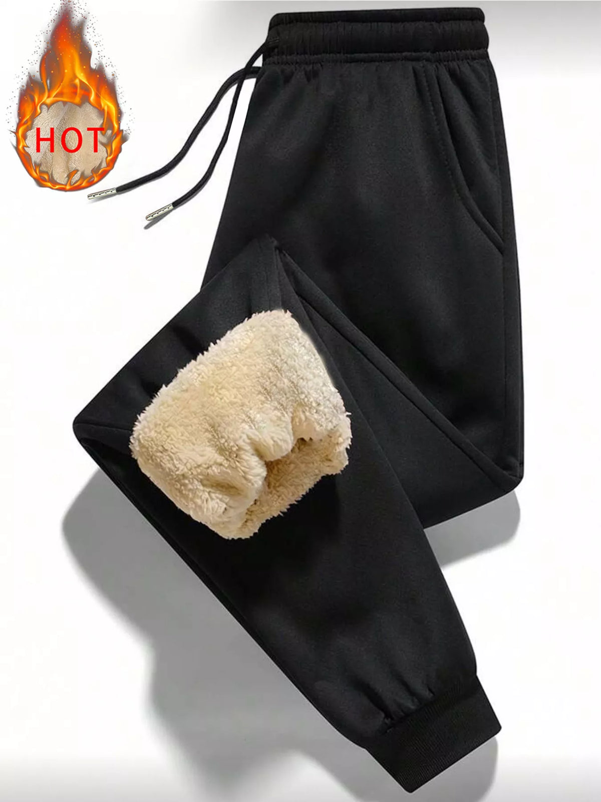 Fleece-Lined Thermal Pants - Lilixa.store