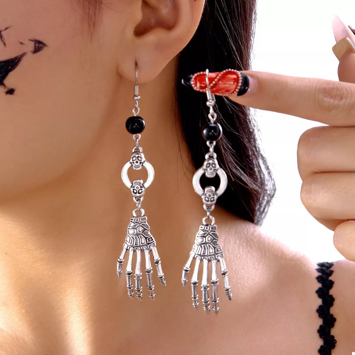 Halloween Skeleton Hand Drop Earrings - Lilixa.store