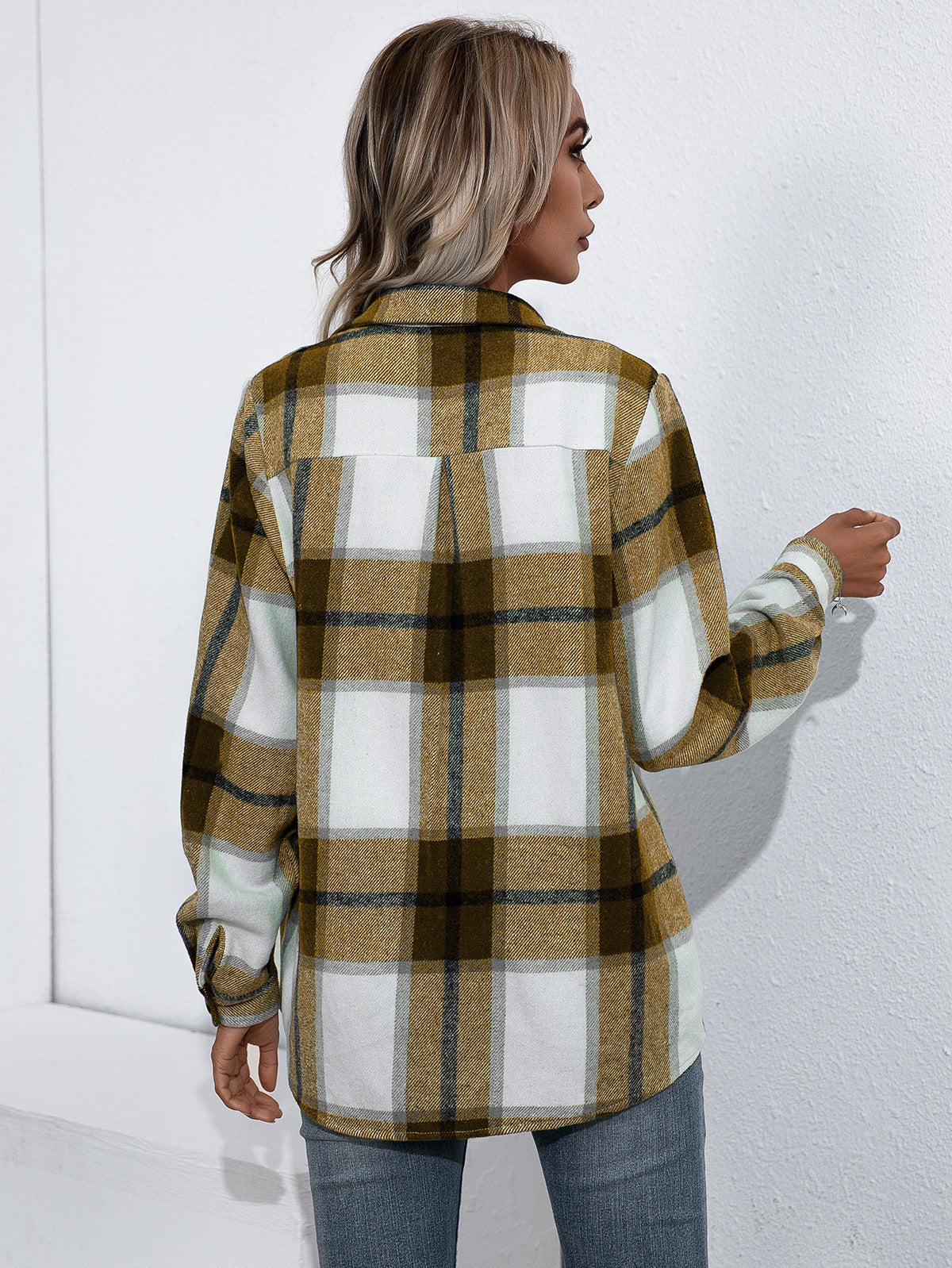 Ivy Lane Plaid Button Up Flannel Shirt, view 2