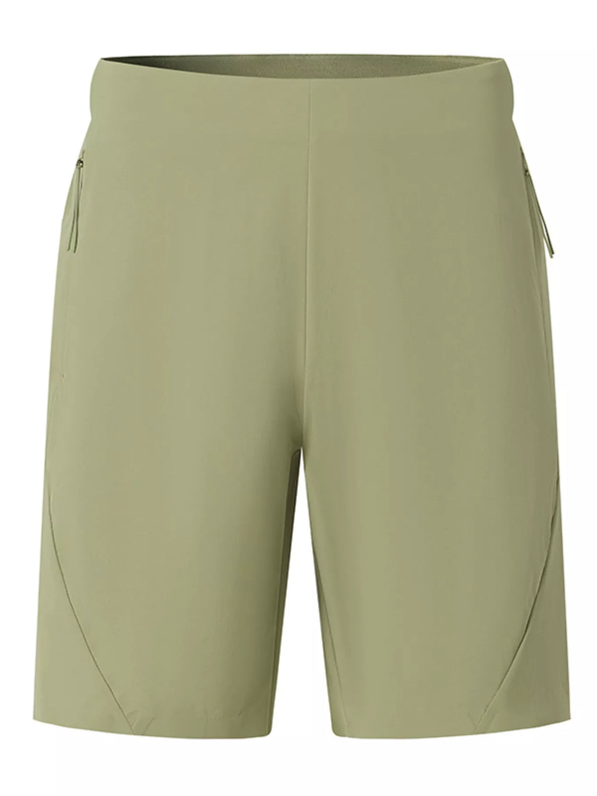 Men's Plus Size Elastic Waistband Lightweight Active Shorts in Bean Green
