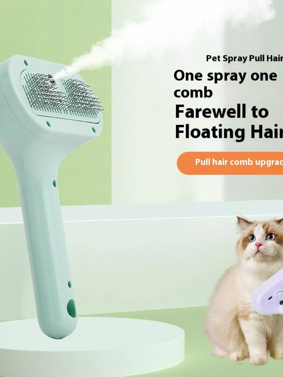 One-Touch Spray Pet Hair Remover Comb - Lilixa.store