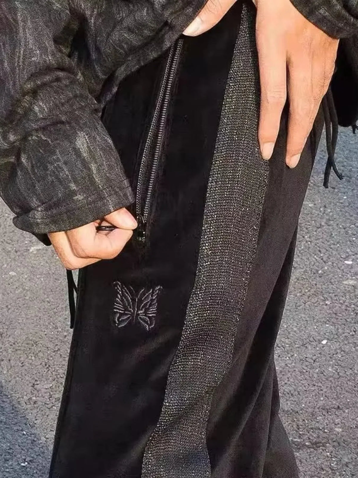 Men's Wide Leg Pants in Black, view 3