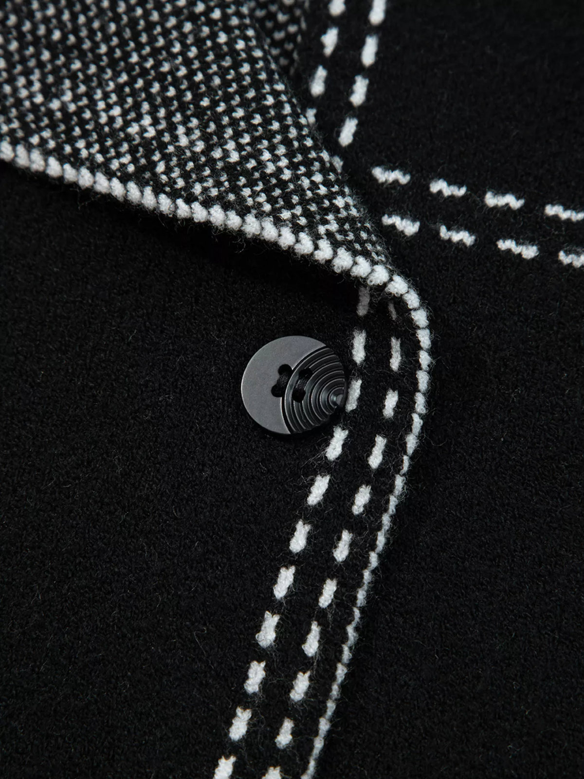 Contrast Trim Button up Sweater Cardigan - Lilixa.store