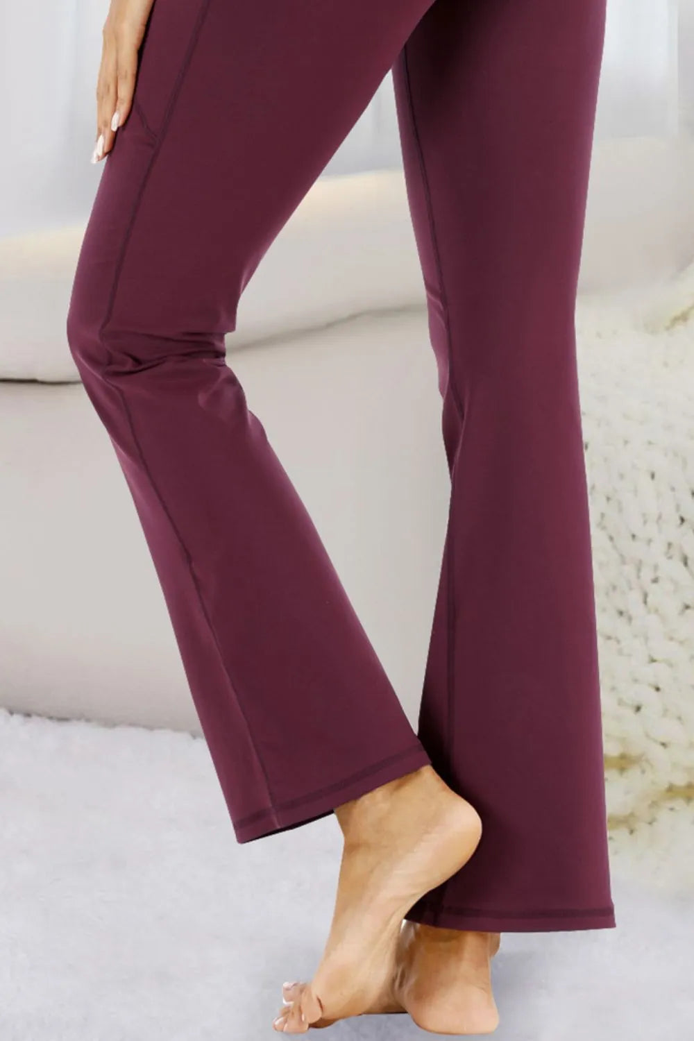 Pocketed High Waist Active Pants - Lilixa.store