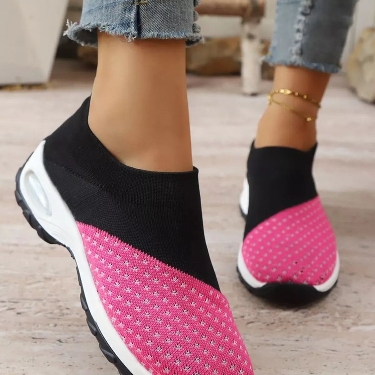 Color Block Mesh Athletic - Lilixa.store