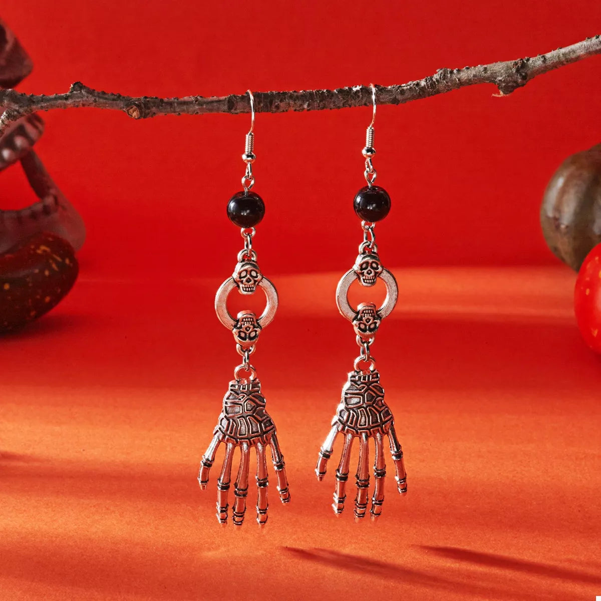 Halloween Skeleton Hand Drop Earrings - Lilixa.store