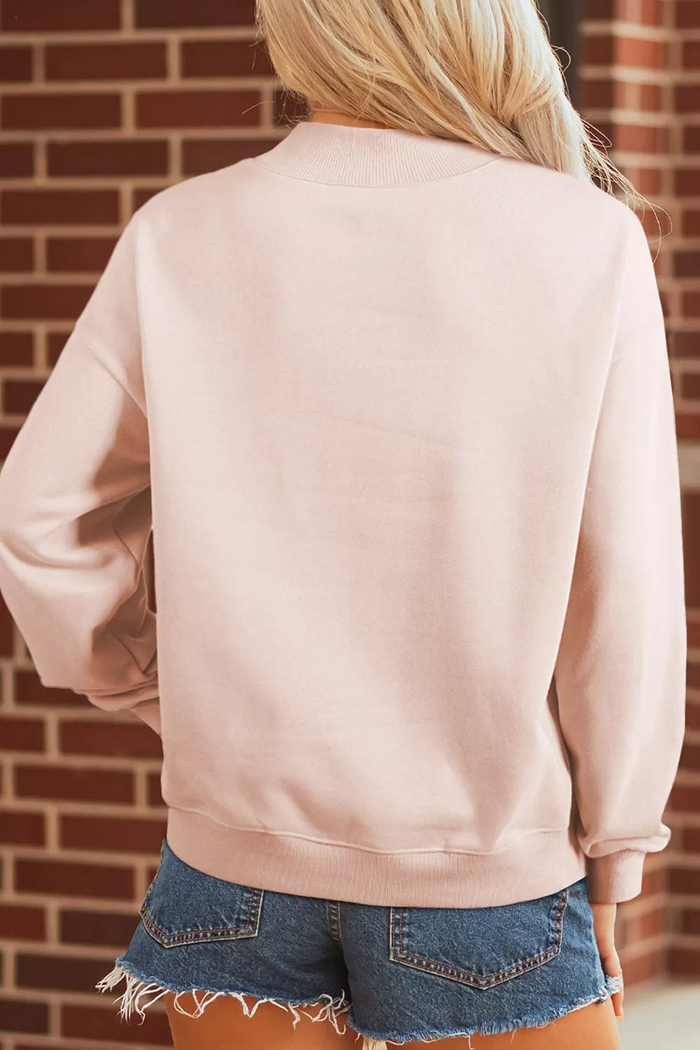 Western Cowboy Rodeo Print Mock Neck Sweatshirt - Lilixa.store