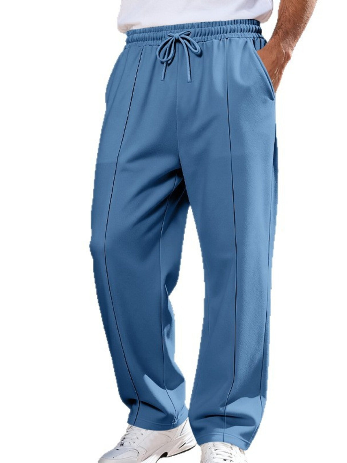 Men's Full Size Drawstring Wide Leg Pants Plus Size