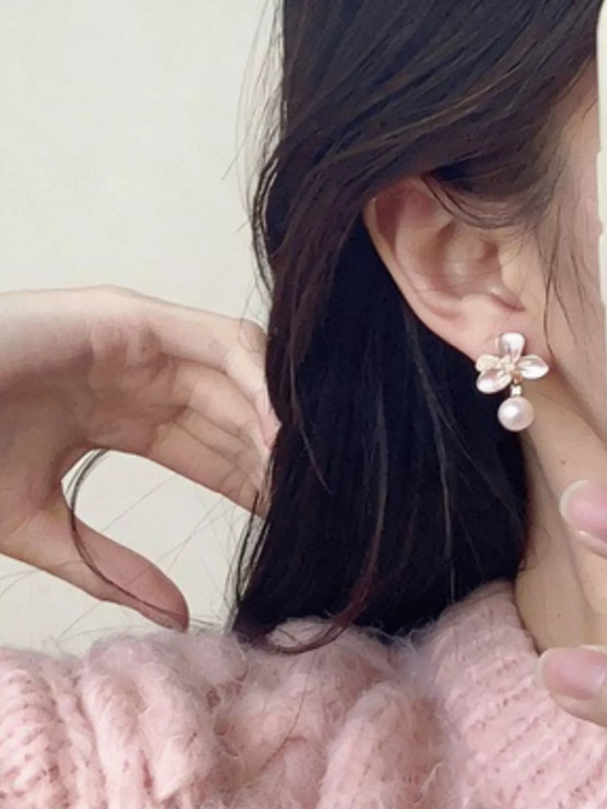 Pearl Flower Drop Earrings - Lilixa.store