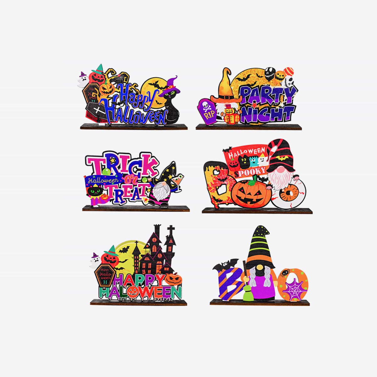 Assorted 2-Piece Halloween Element Ornaments - Lilixa.store