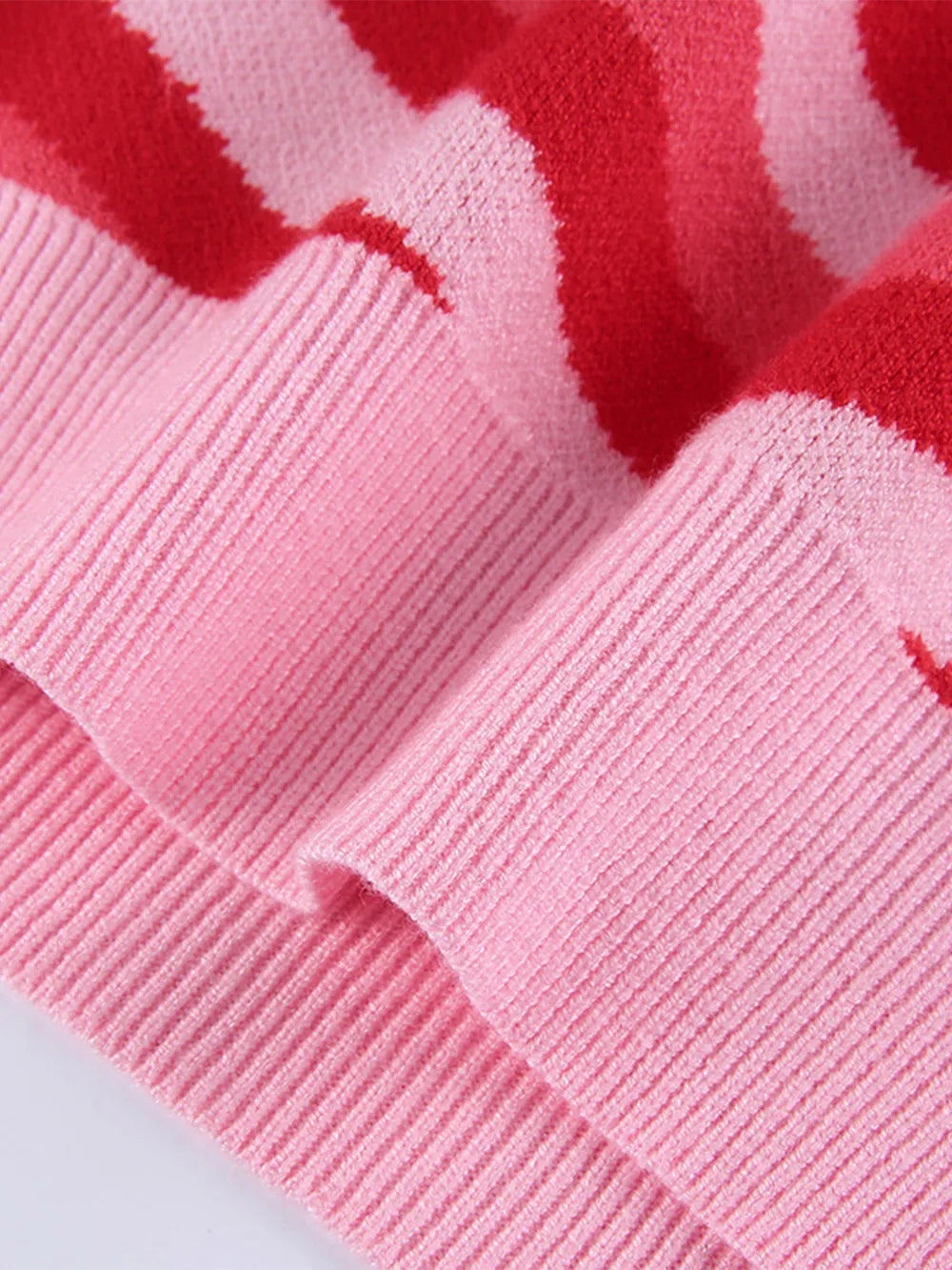 Heart Mock Neck Sweater Vest, view 9
