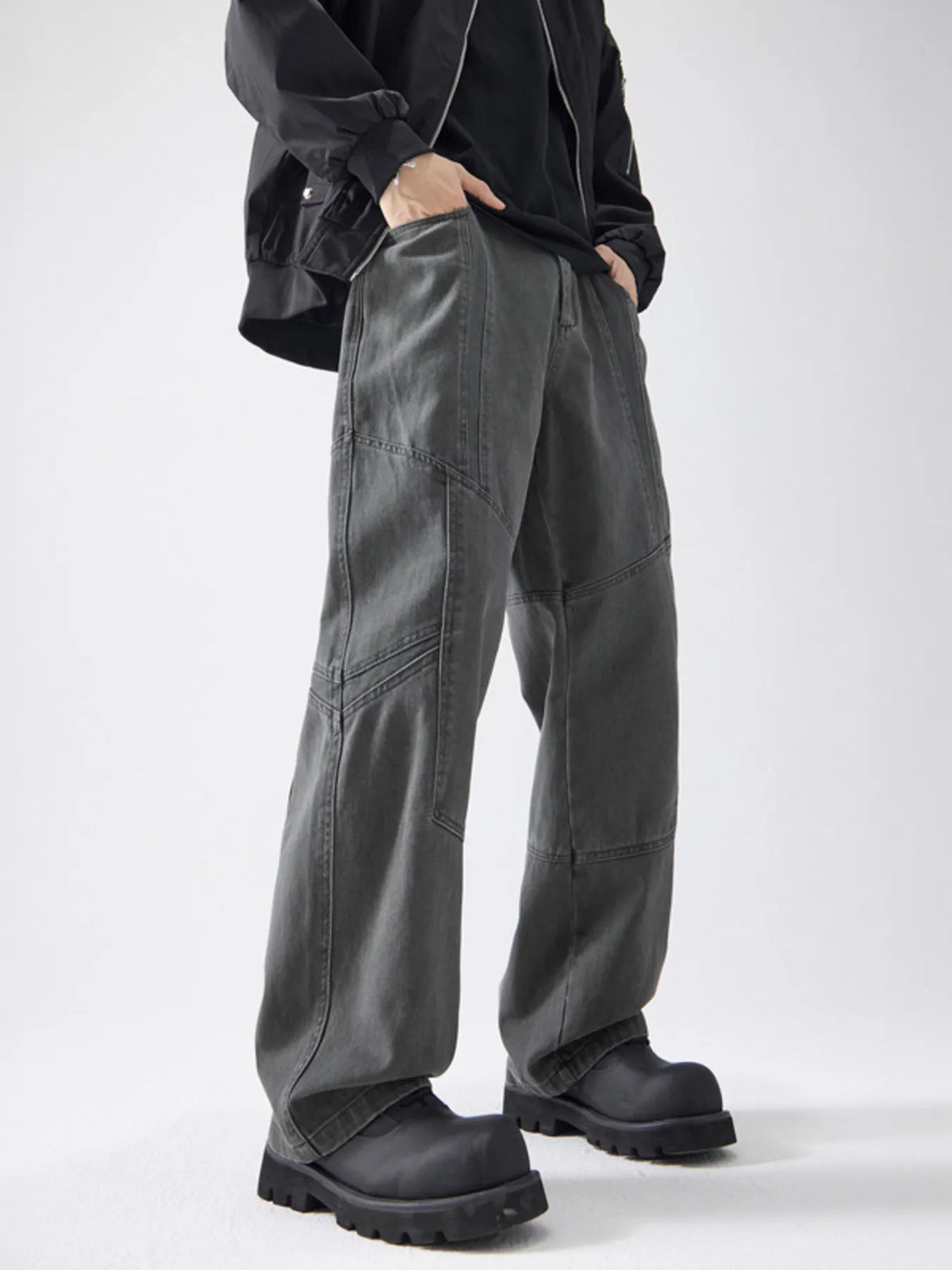 Men's Full Size Wide Leg Pants Plus Size, view 2